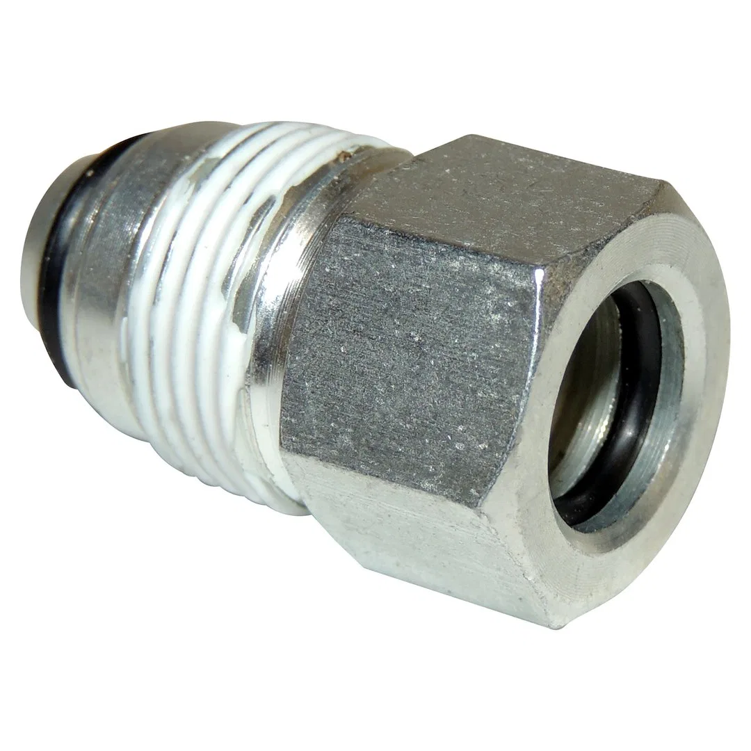 52088914AA – CROWN AUTO Hose End Fitting, OE Replacement Rubber Stainless Steel For Models With Hydraulic Fan Single